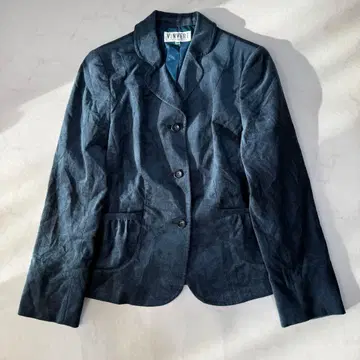 레트로 빈티지 코듀로이 테일러드 자켓 다크 블루