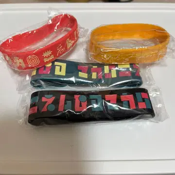 마카로니 연필 러버 밴드 4개 세트