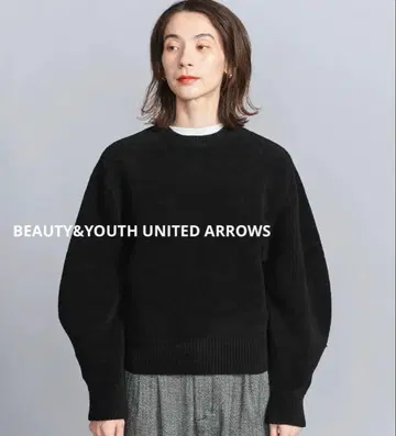 BEAUTY&YOUTH 몰 니트 볼륨 슬리브 풀오버