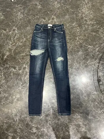 [ GYDA ] H/W THIGH 데미지 디자인 스키니 데님 팬츠