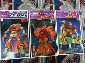 건담 프라모델 구 키트 1/100 고그.조고크.겔구그 재판매품 3점 세트
