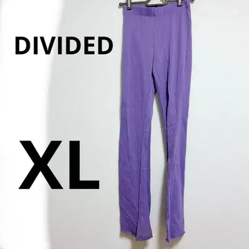 DIVIDED 리브 퍼플 캐주얼 팬츠 [ XS ] 보라색 슬림