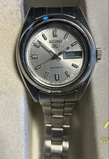 SEIKO5 자동 와인딩 시계 실버 여성용 4206-0420