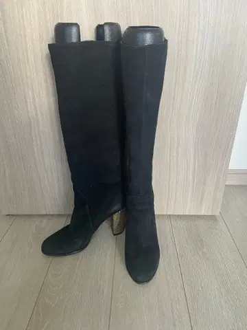 세르지오로시 블랙 스웨이드 롱 부츠 정품