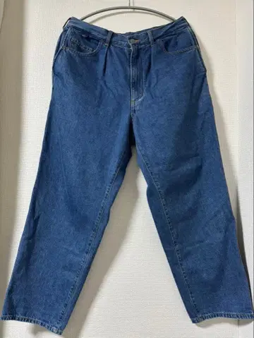 와이드 데님 팬츠 블루