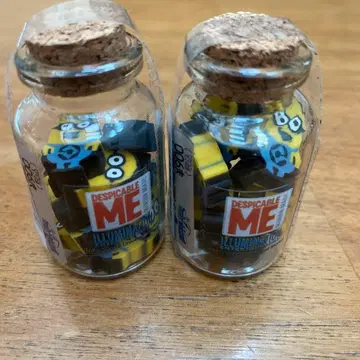 usj 미니언 항아리 미니 지우개 2개 세트