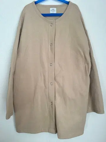 베이지 노카라 오버 사이즈 자켓