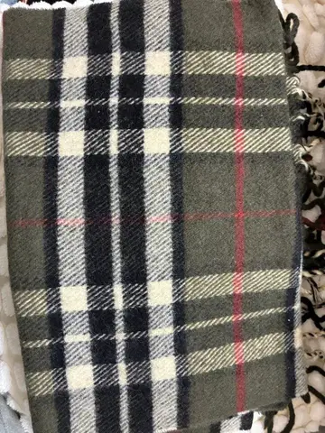 타탄 체크 머플러 그레이 계열