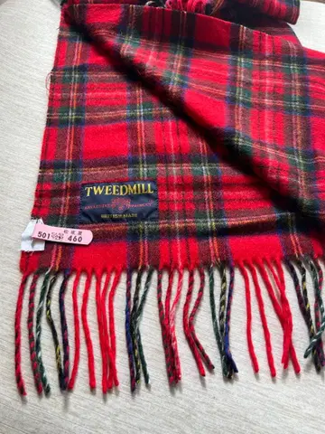 TWEEDMILL 울 타탄 체크 스톨