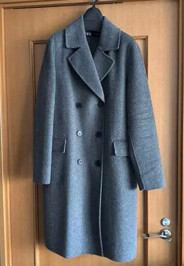 ZARA 체스터 코트 여성용 다크 그레이 USA S size