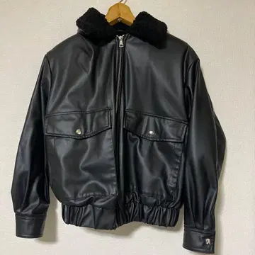 가죽풍 오버 사이즈 자켓