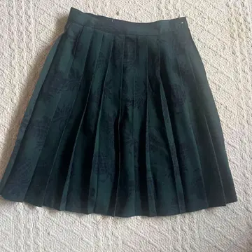 beautiful people 다크 그린 플리츠 스커트