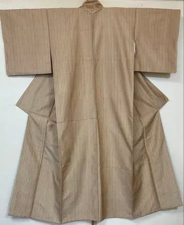 미사용 순수 실크  기모노 (이중 기모노) 재단 완료품