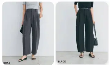 베이스먼트 온라인 커브 배기 팬츠 블랙