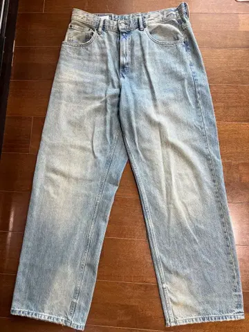 ZARA 라이트 블루 와이드 레그 데님 34