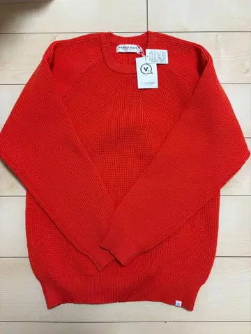 [ 미사용 새상품 ] VANQUISH 오렌지 리브 니트 스웨터