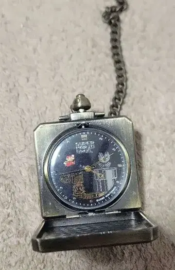 슈퍼 마리오 회중시계 체인 포함