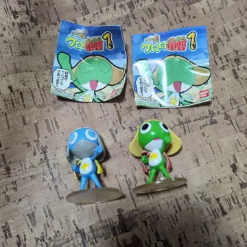 레트로 개구리 중사 케로로 캐릭터 셀 피규어 5인조! 도로로 케로로