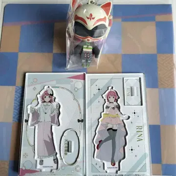 니지가사키 텐노지 리나 아크릴 스탠드 러버 피규어 3종 세트