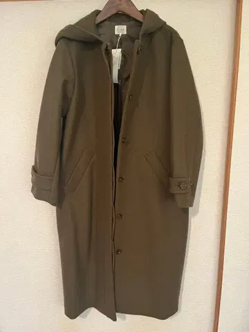 후드 부착 롱 코트/lene