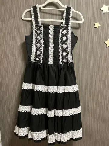 BABY 밀피유 오버롤 스커트 블랙 화이트