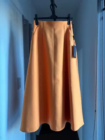 오렌지 플레어 스커트 사이즈 38 택 포함 새상품