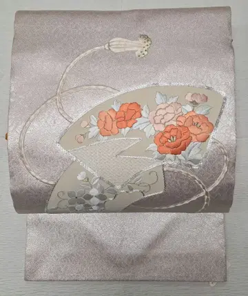 나고야 오비 은색 바탕 2896