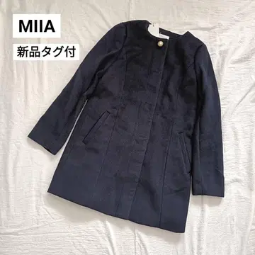 MIIA 미아 노카라 코트 네이비 프리 사이즈