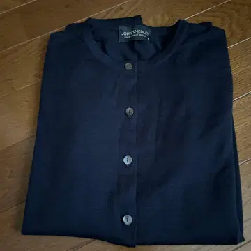 JOHN SMEDLEY 다크 네이비 긴팔 가디건