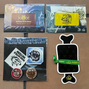 맨위즈 굿즈 세트 엽서+스티커+지역 한정 캔뱃지 등