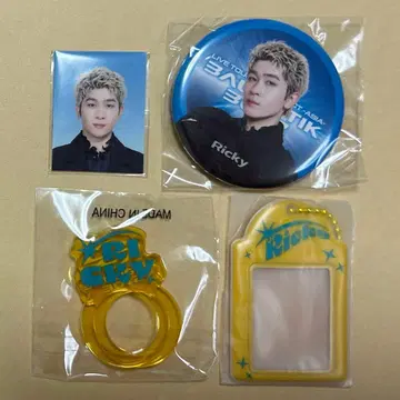 오쿠다 리키야 증명사진 미니 카드 케이스 키링 캔뱃지 반지