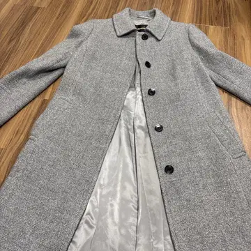 그레이 체스터 코트 울