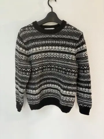 울 100%! 페어아일 패턴 니트 스웨터 유나이티드 애로우즈 M 사이즈