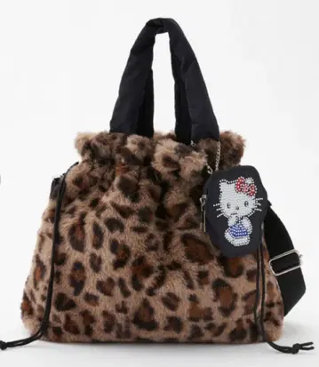 시마무라 산리오 레오파드 무늬 레오파드 2WAY 백 ( 헬로키티 )