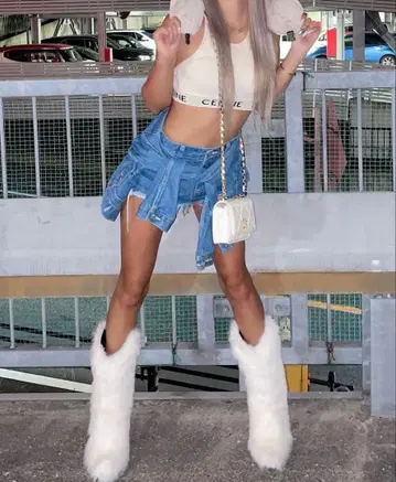 오늘 가격 인하 YELLO PANDA SHORT BOOTS STYLE