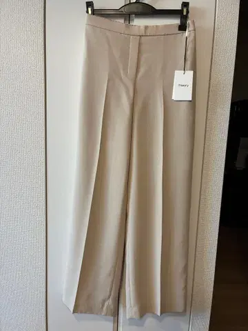 Theory 크레이프 와이드 팬츠 베이지