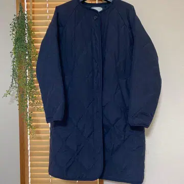 URBAN RESEARCH DOORS 퀼팅 코트 네이비