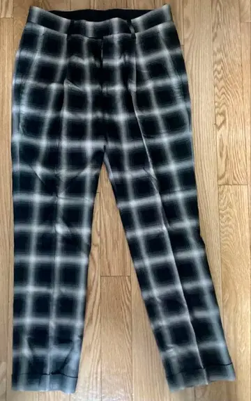 RUDE GALLERY 루드 갤러리 옴브레 체크 슬랙스