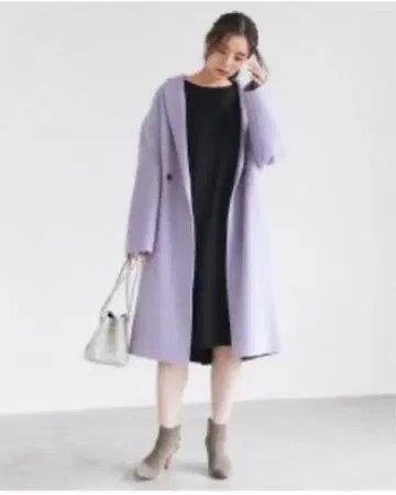 GALARGALANTE 라벤더 롱 코트