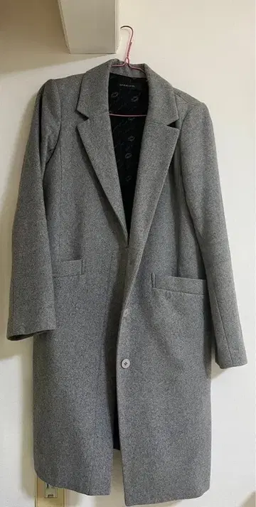 SPIRALGIRL 그레이 체스터 코트