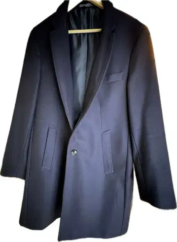 ZARA 체스터 코트 블랙 XL