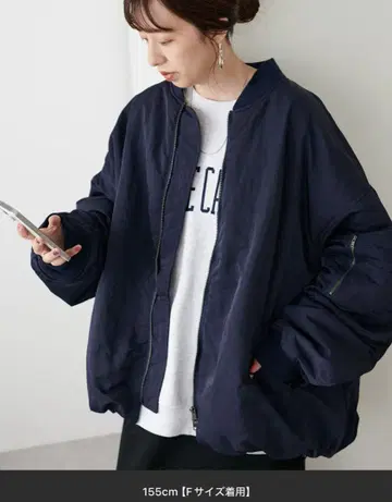 디스코트 라이트 메모리 봄버 블루종 네이비