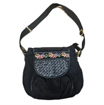 레이크알스타 숄더백 여성용 블랙 꽃무늬