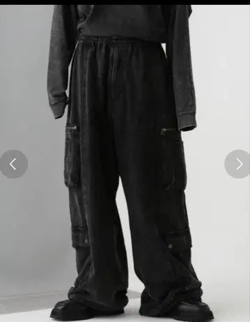 HARE 피그먼트 맨투맨 카고 팬츠