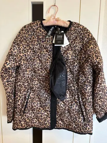 Talon 레오파드 무늬 다운 자켓