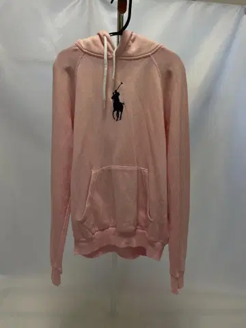 피케 셔츠 후드 부착 후드티 핑크