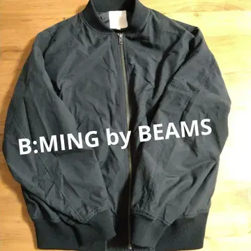 B:MING by BEAMS 블랙 MA-1 자켓