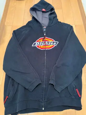 Dickies 다크 블루 집업 후드티