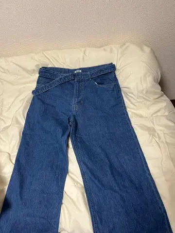 SELVEDGE LIGHT OZ DENIM BELTED PANTS 5