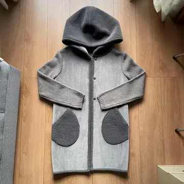 이탈리아산 코트 아크릴 폴리에스테르 니트 스웨이드